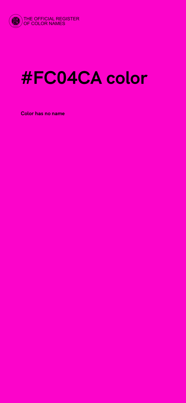 #FC04CA color image