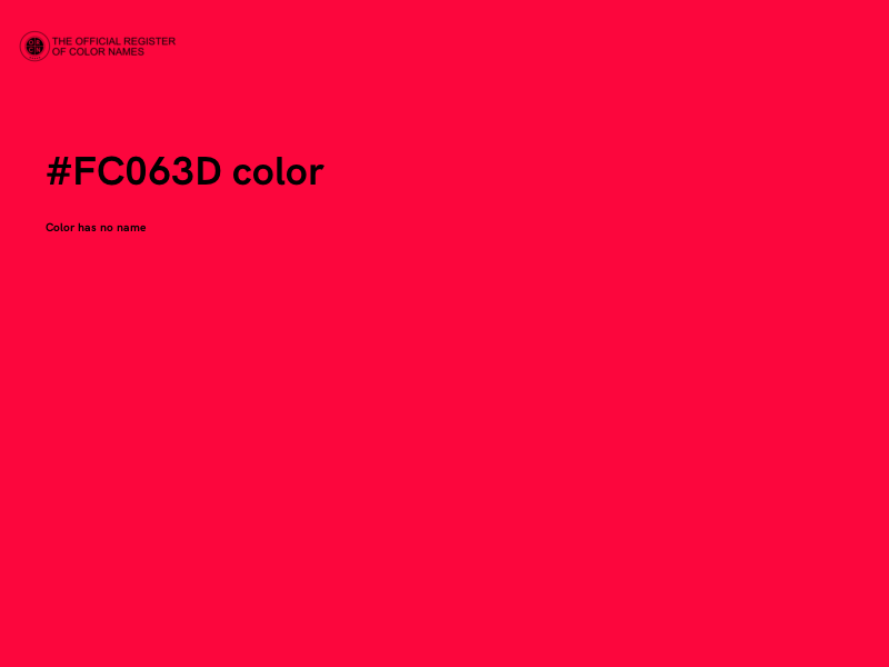 #FC063D color image