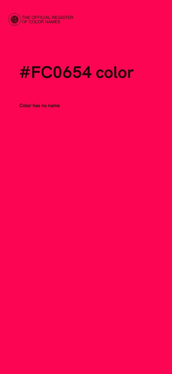 #FC0654 color image