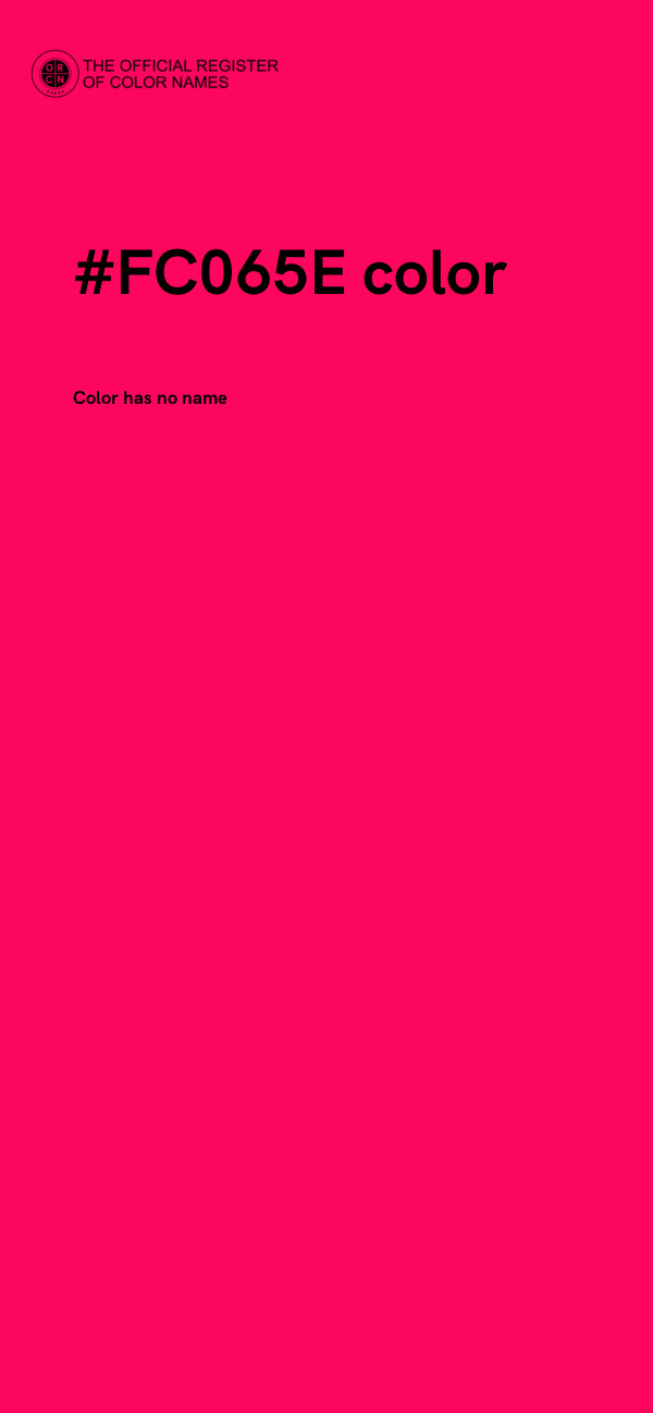 #FC065E color image