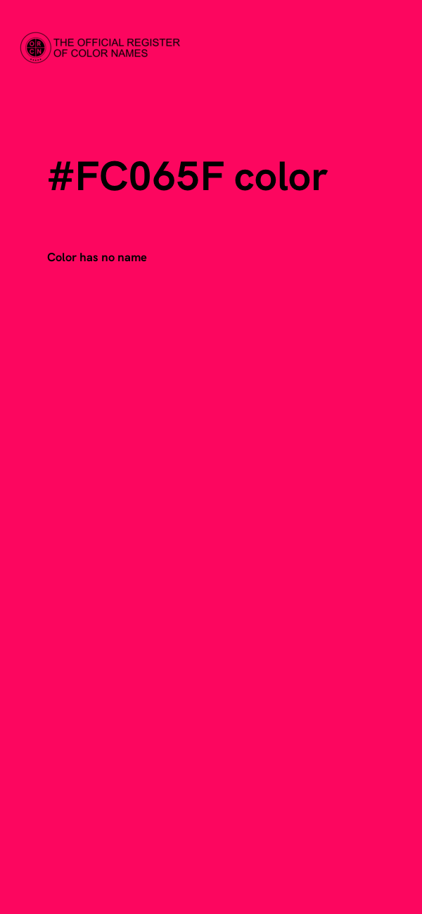 #FC065F color image