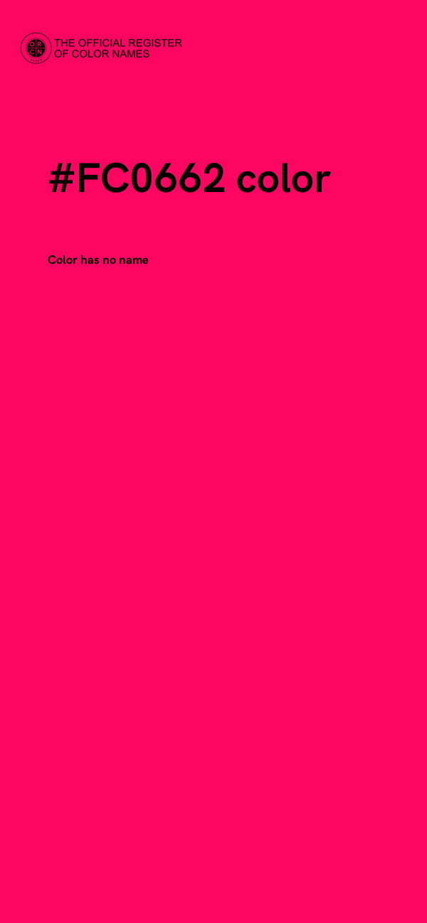 #FC0662 color image