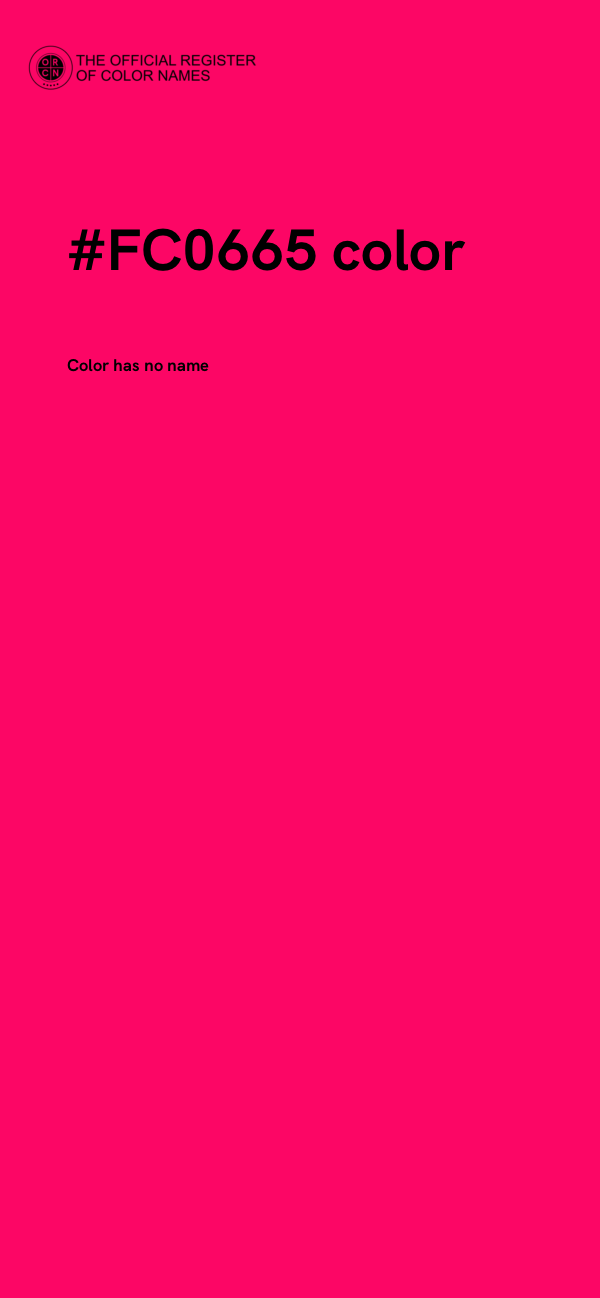 #FC0665 color image