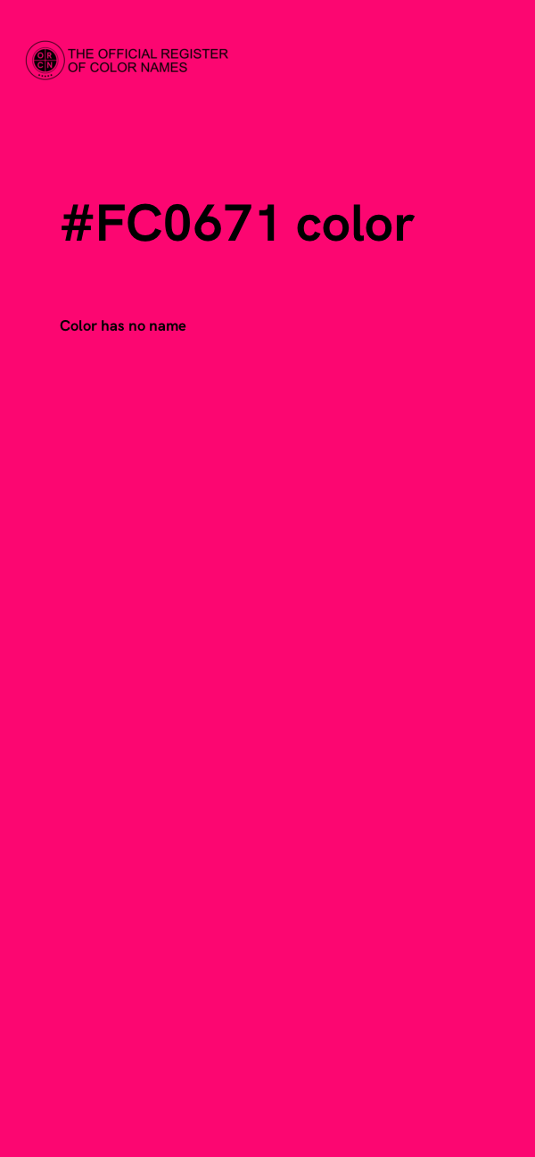 #FC0671 color image
