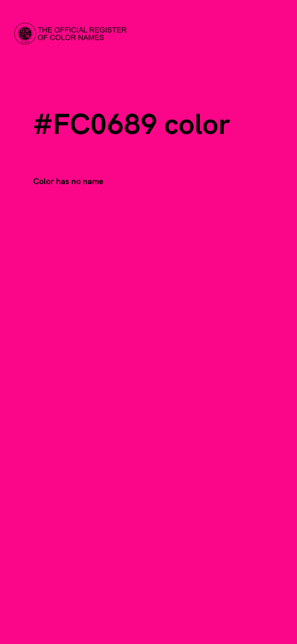 #FC0689 color image