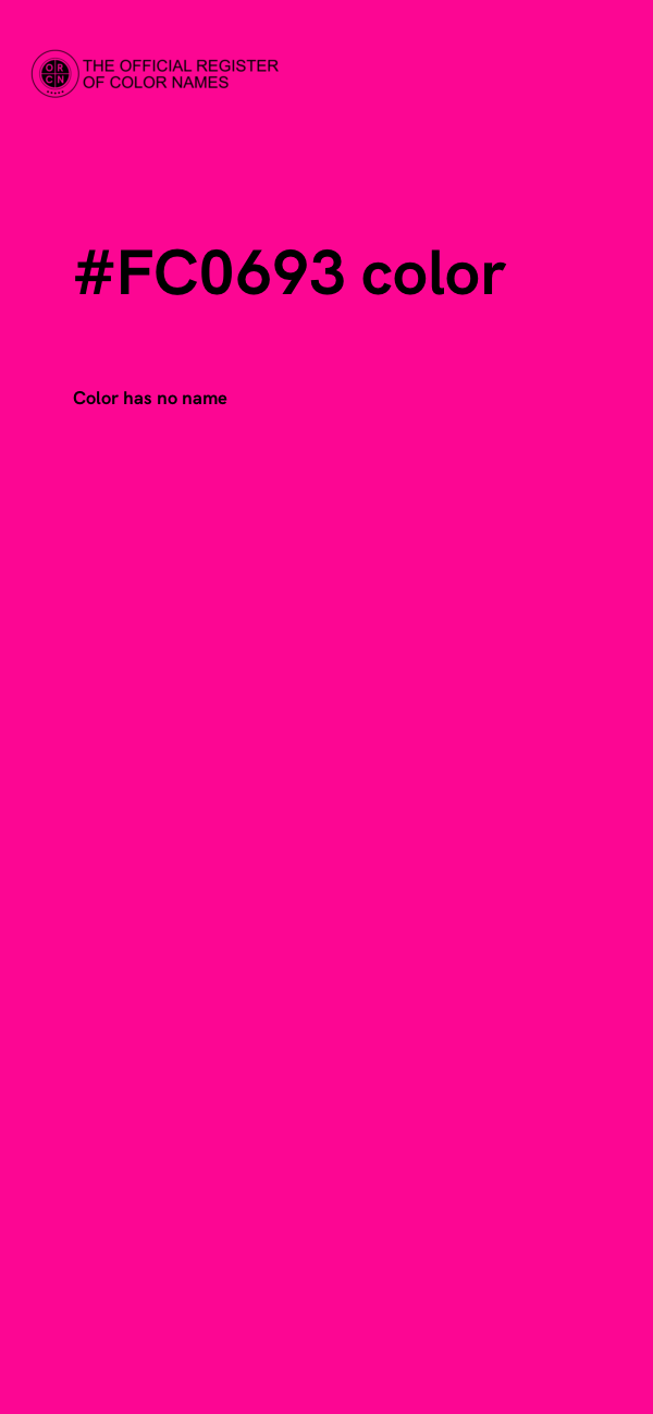#FC0693 color image