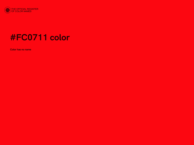 #FC0711 color image