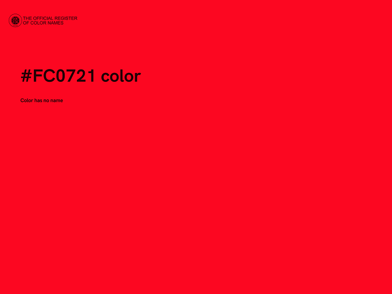 #FC0721 color image
