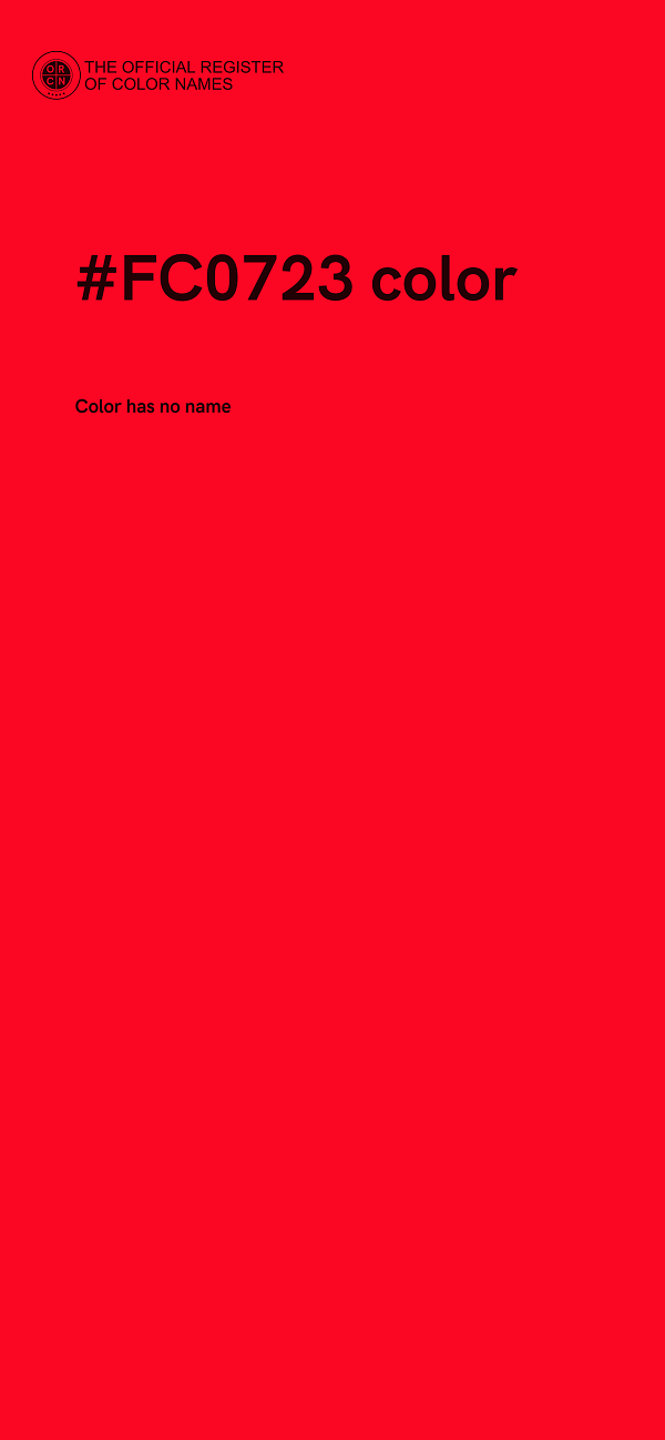 #FC0723 color image