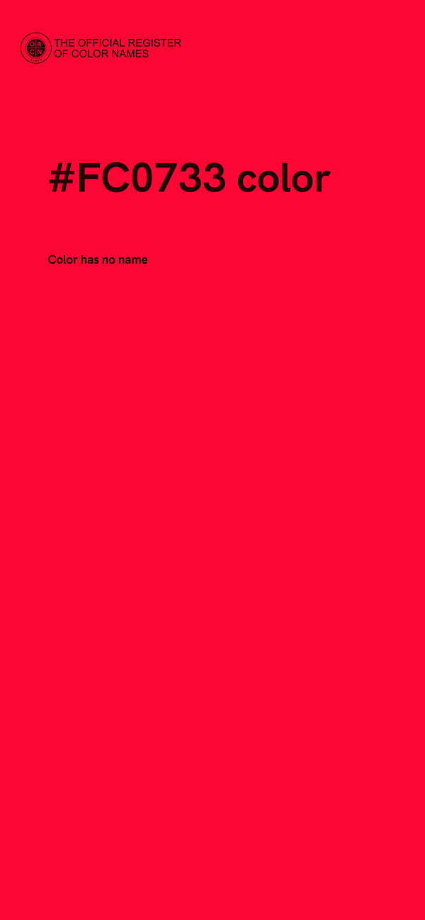 #FC0733 color image