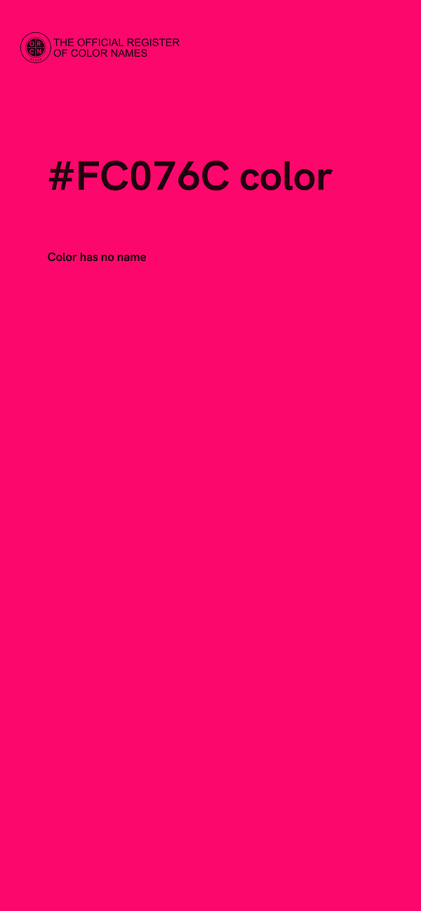 #FC076C color image