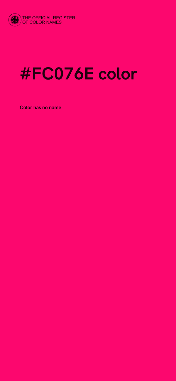 #FC076E color image