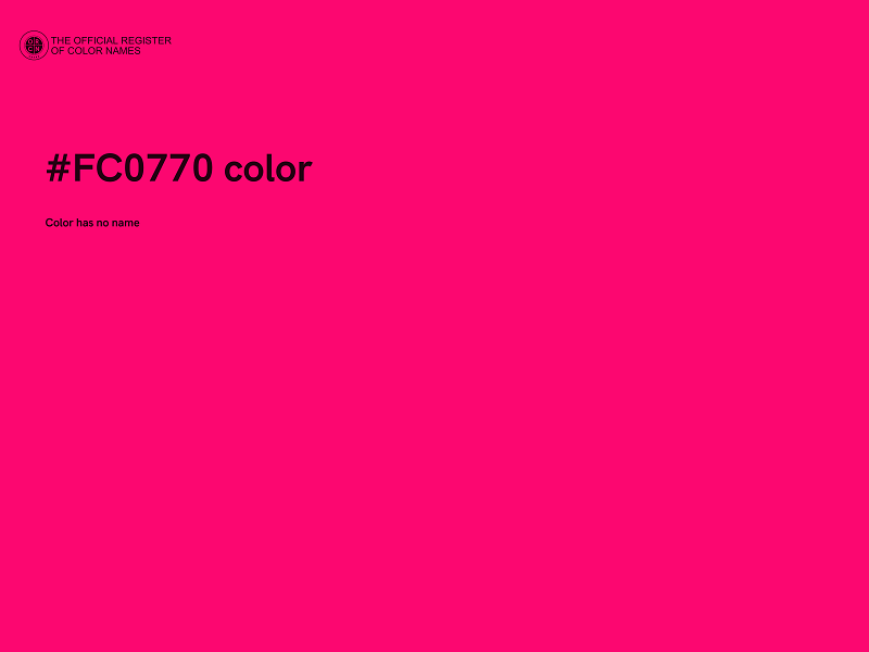 #FC0770 color image