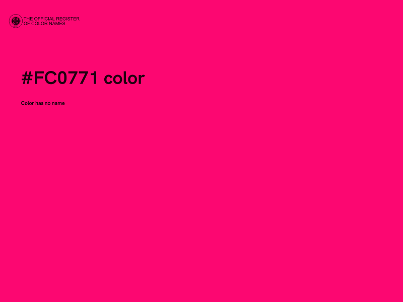 #FC0771 color image