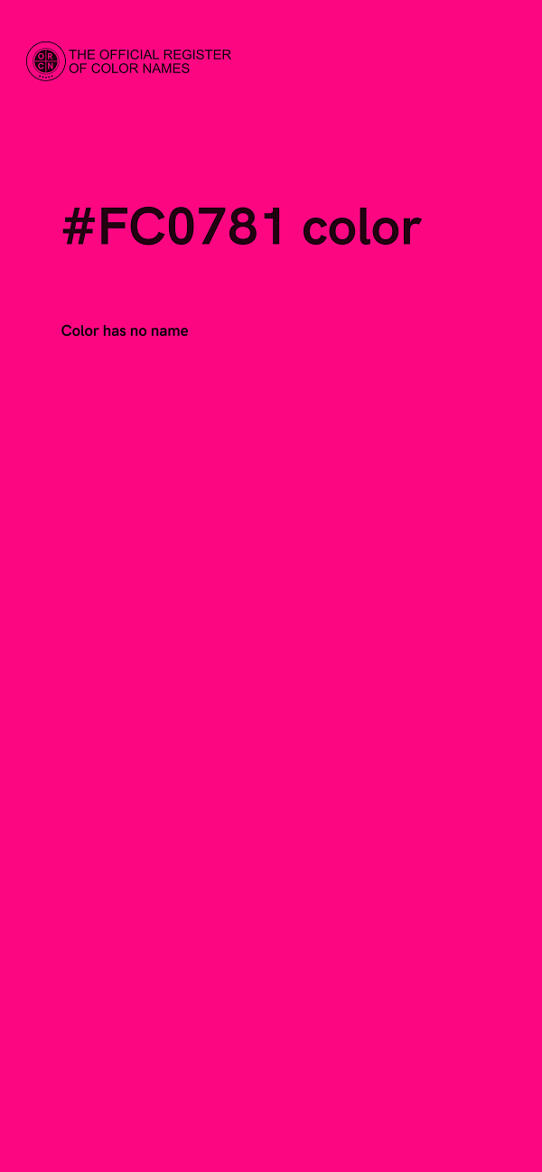 #FC0781 color image