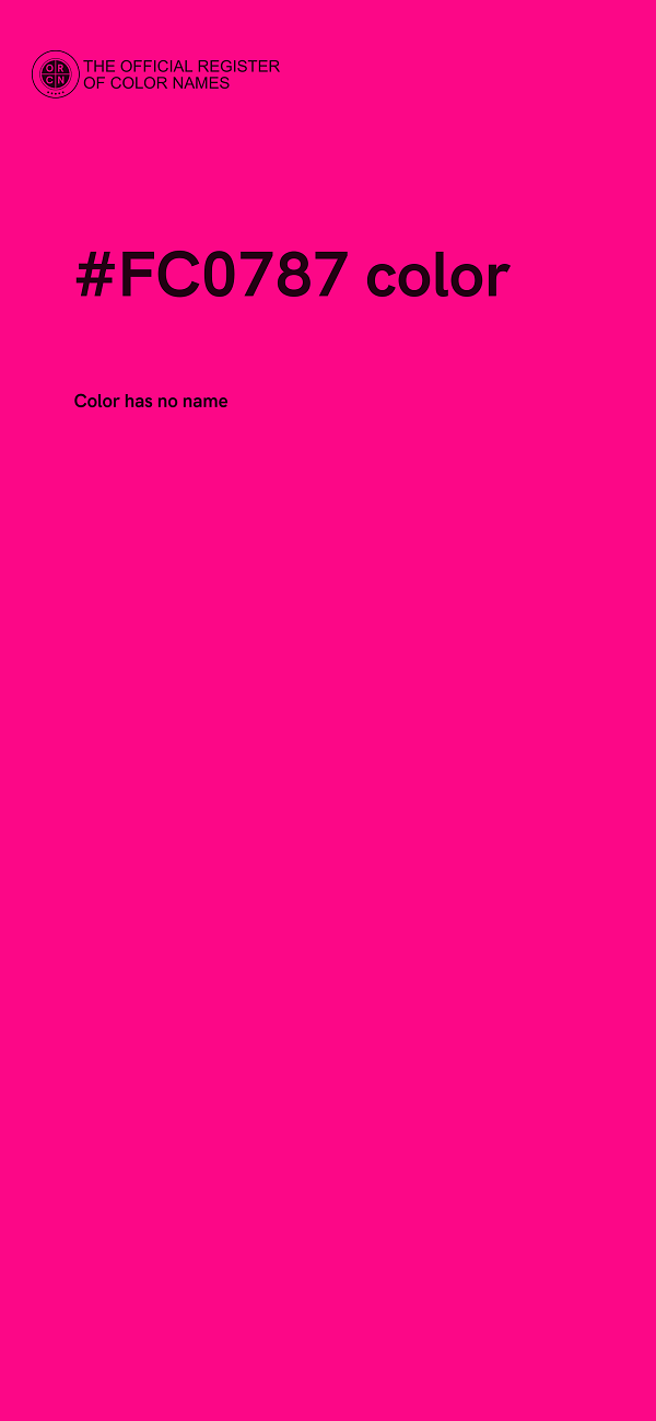 #FC0787 color image