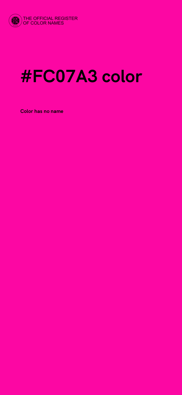 #FC07A3 color image