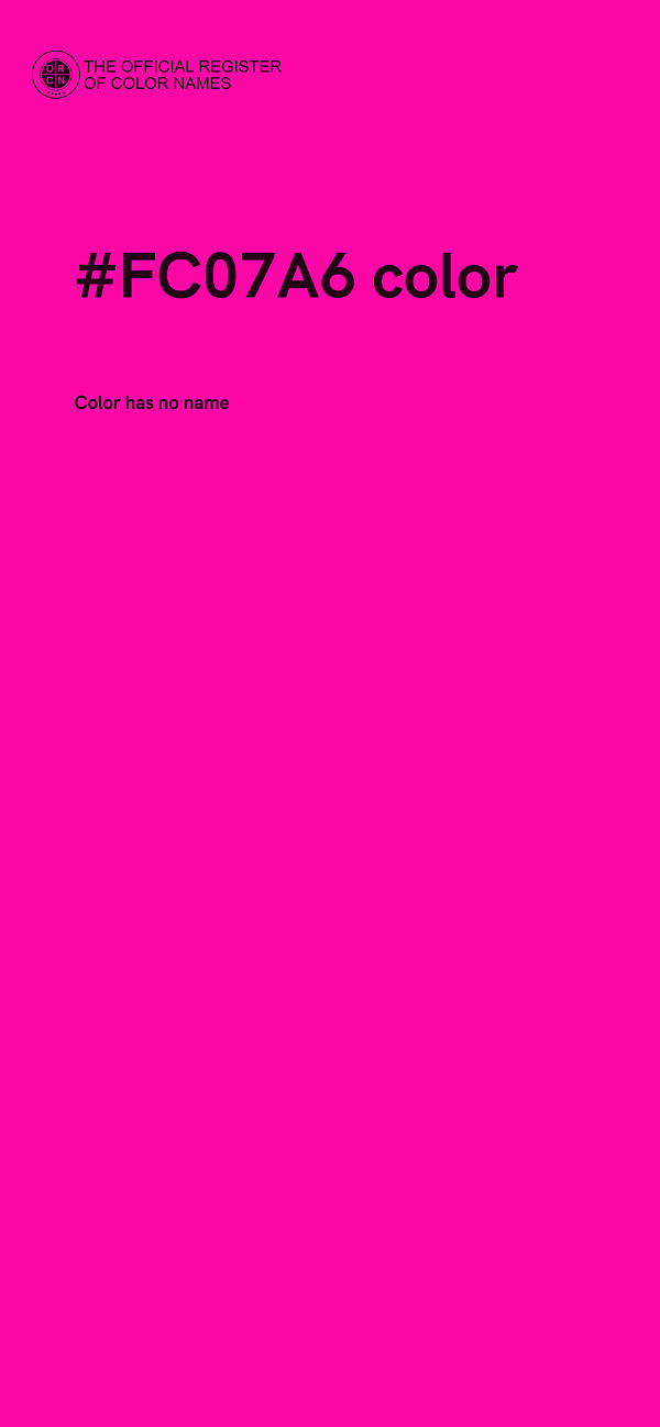 #FC07A6 color image
