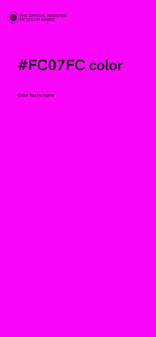 #FC07FC color image