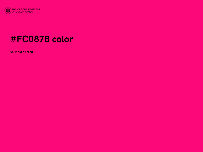 #FC0878 color image