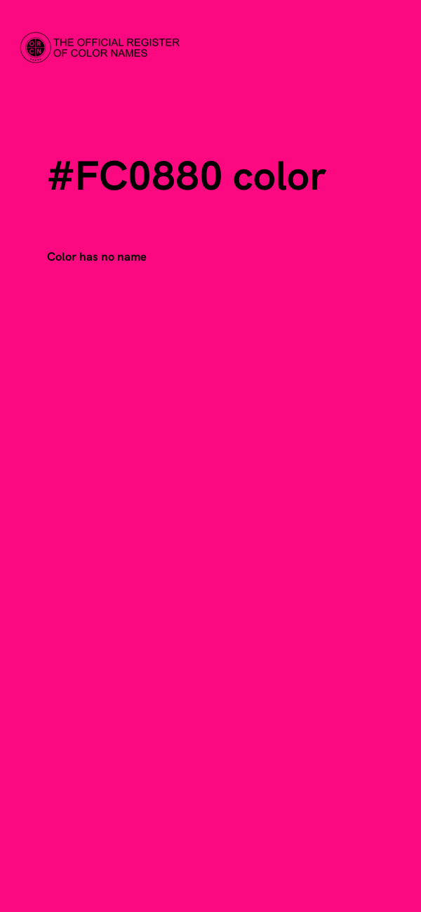 #FC0880 color image