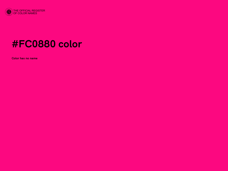 #FC0880 color image