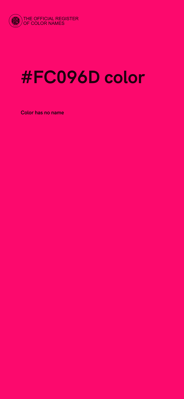 #FC096D color image