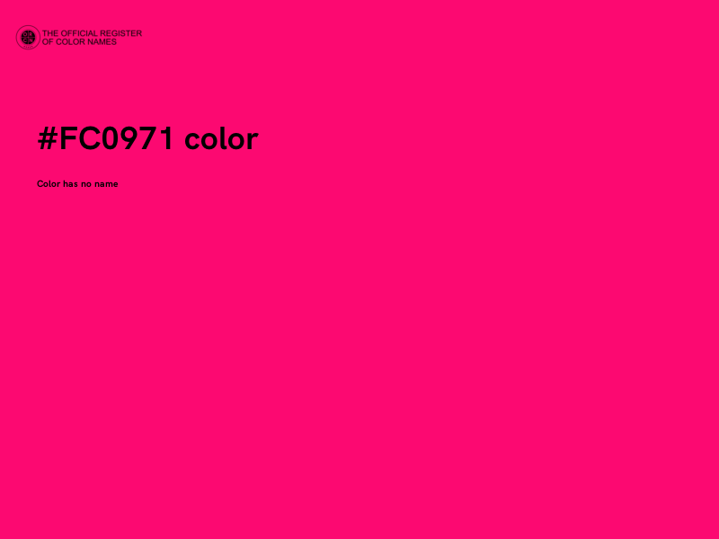 #FC0971 color image