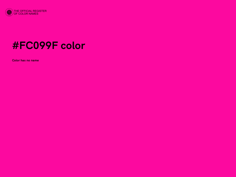 #FC099F color image