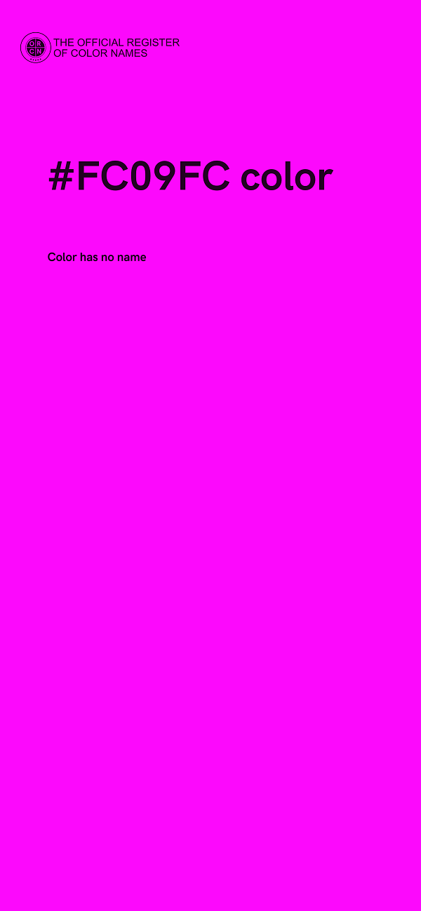 #FC09FC color image