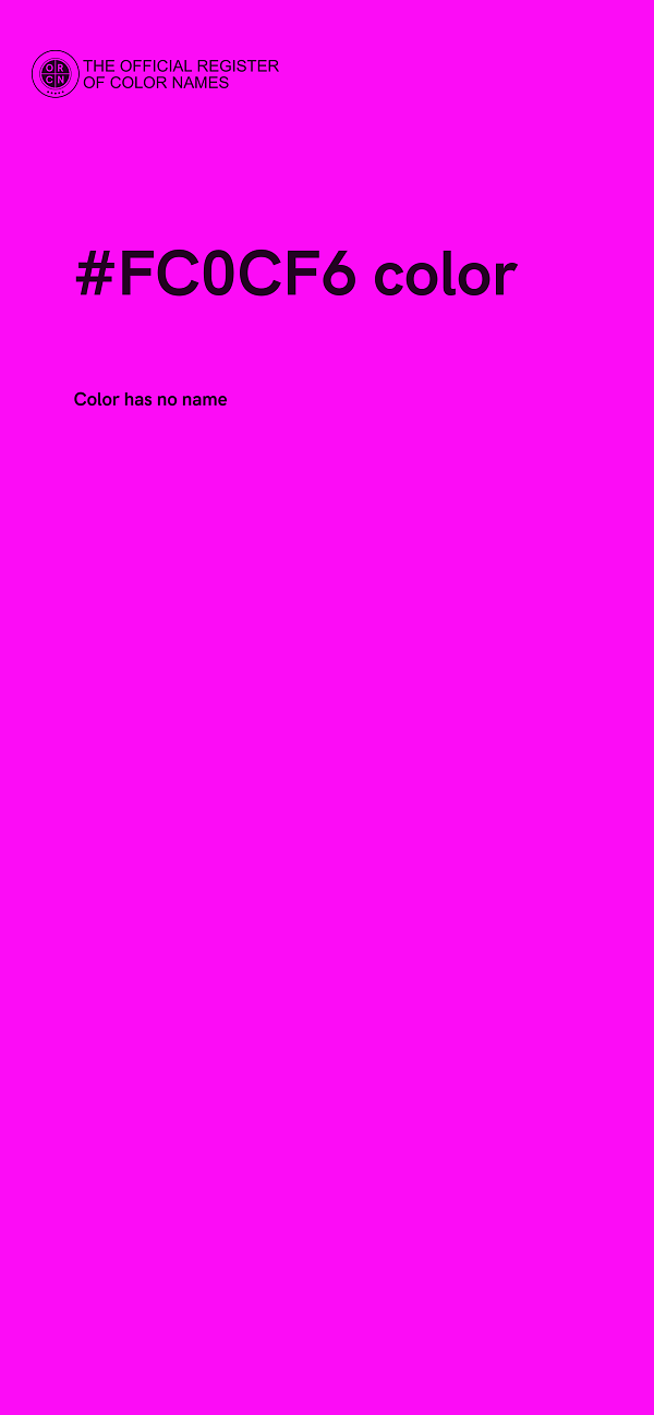#FC0CF6 color image