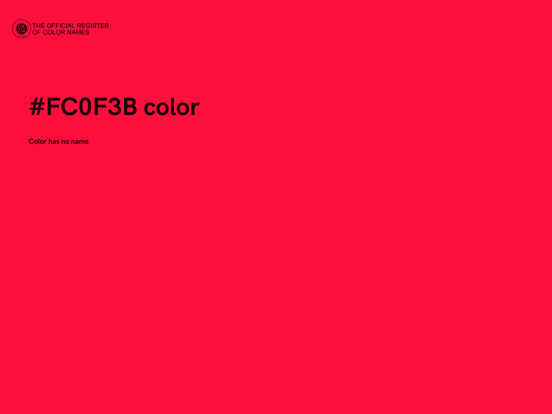 #FC0F3B color image