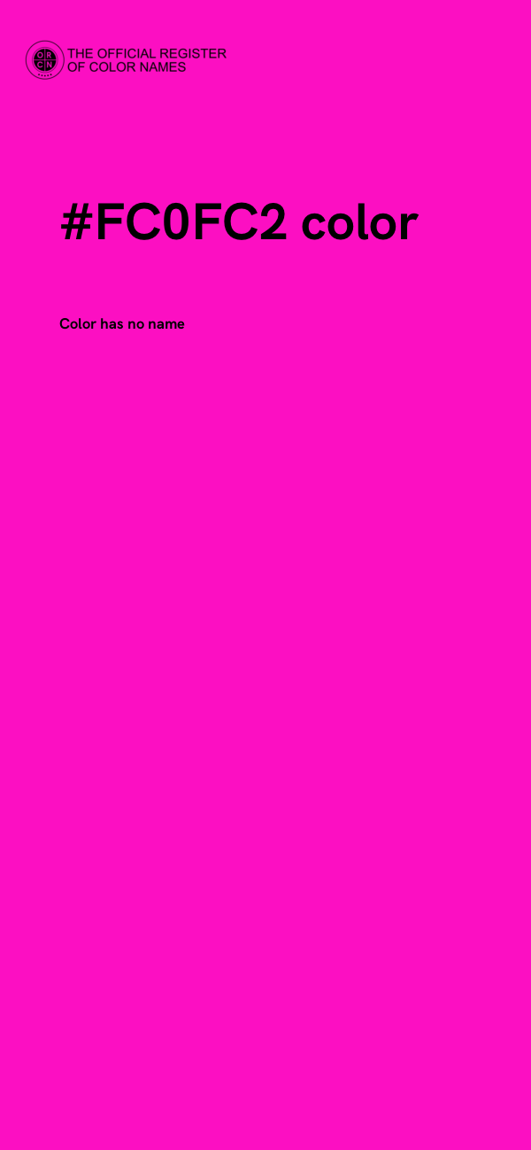 #FC0FC2 color image
