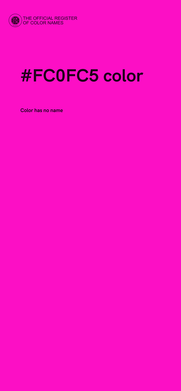 #FC0FC5 color image