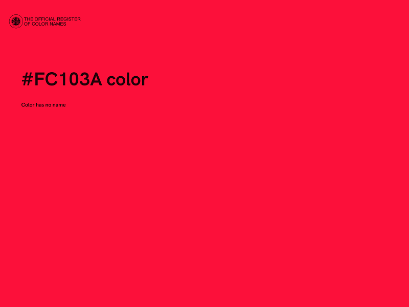 #FC103A color image