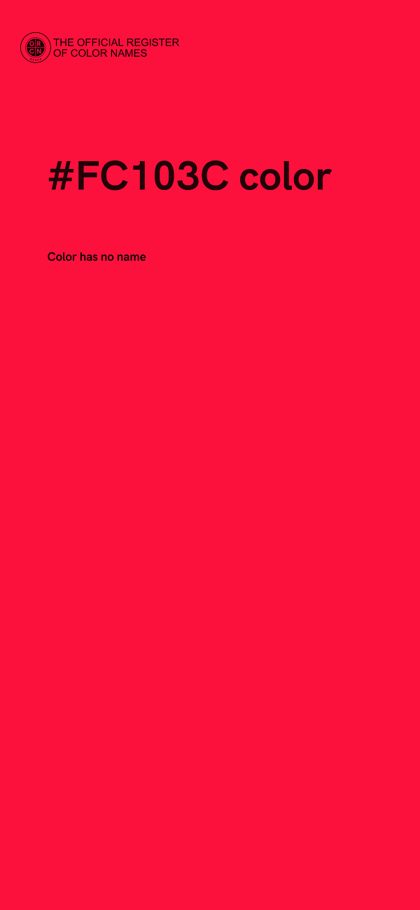 #FC103C color image