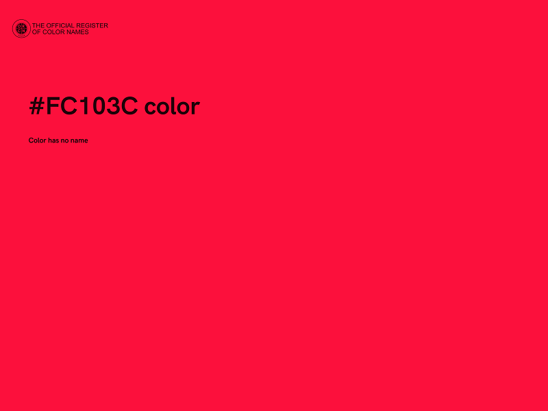#FC103C color image