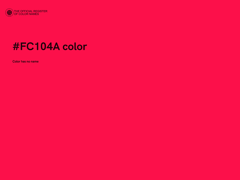 #FC104A color image