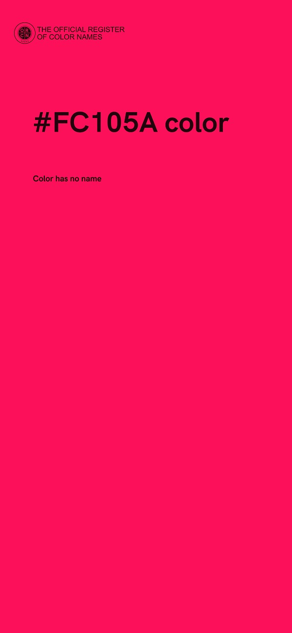 #FC105A color image