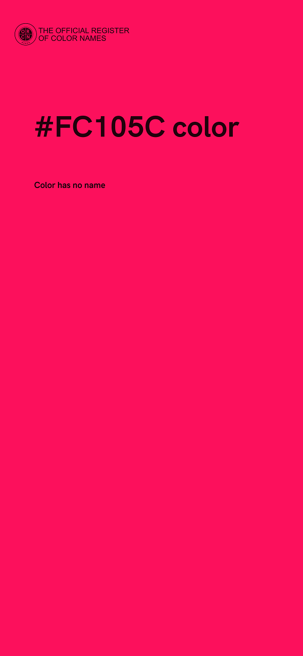 #FC105C color image