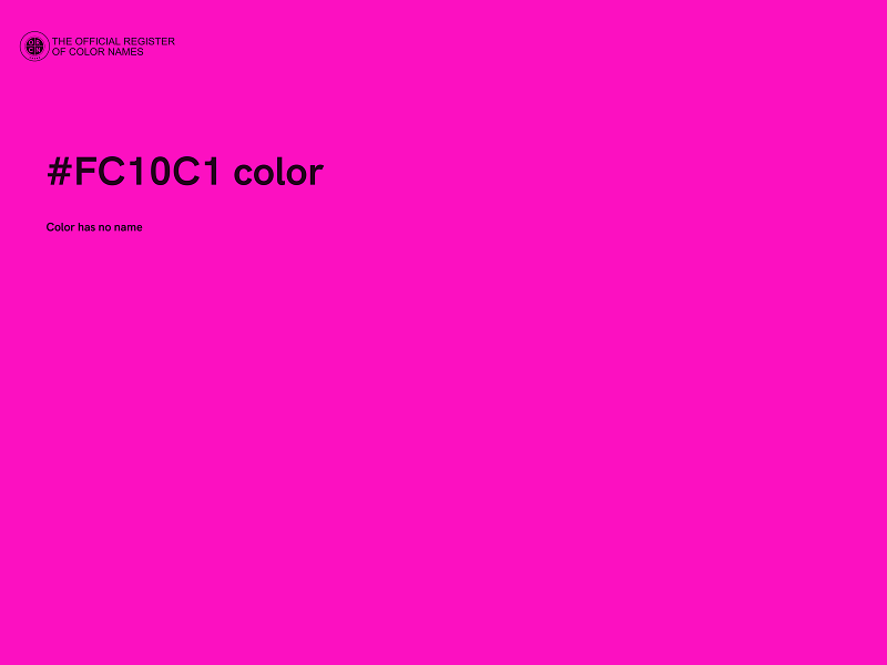 #FC10C1 color image