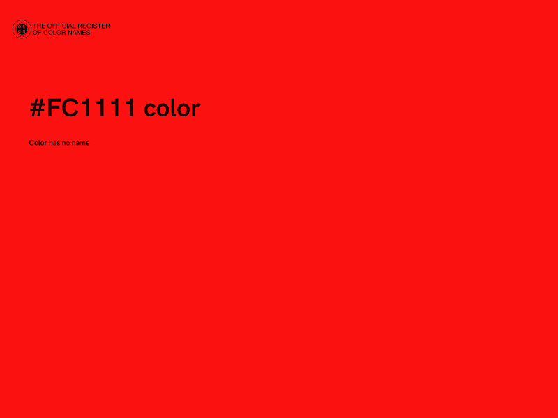 #FC1111 color image