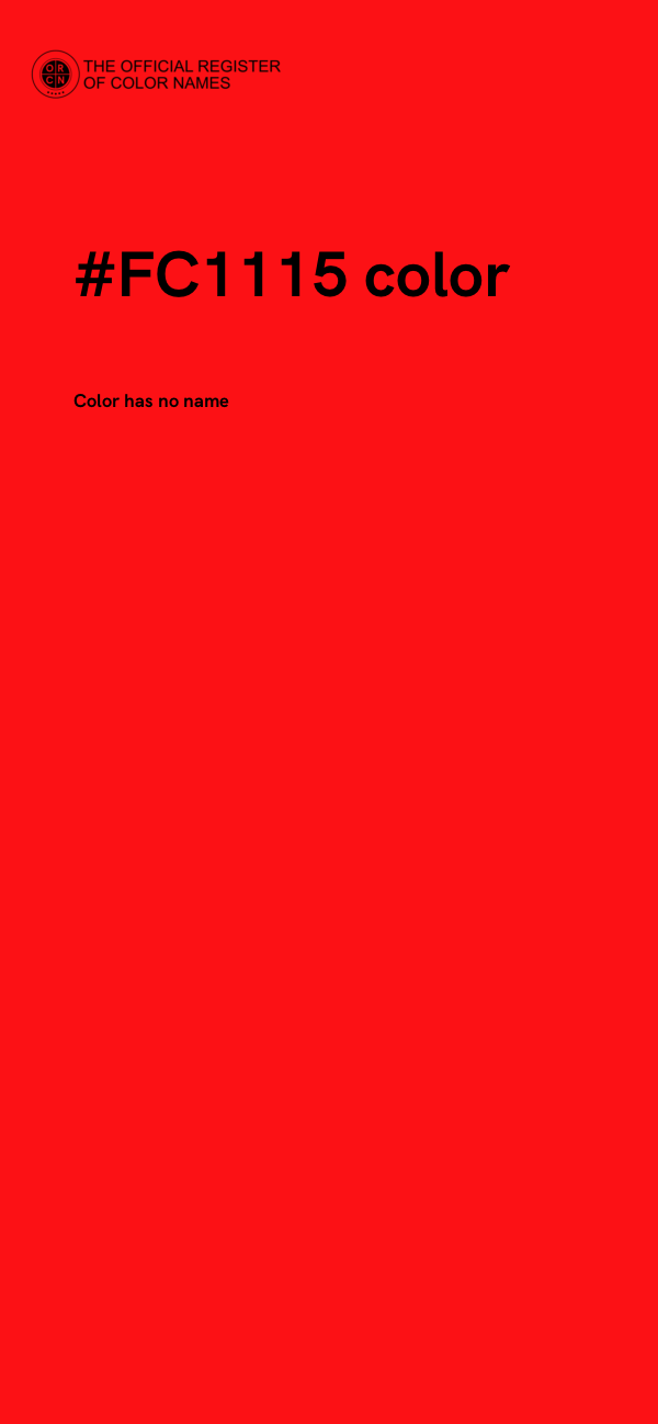 #FC1115 color image