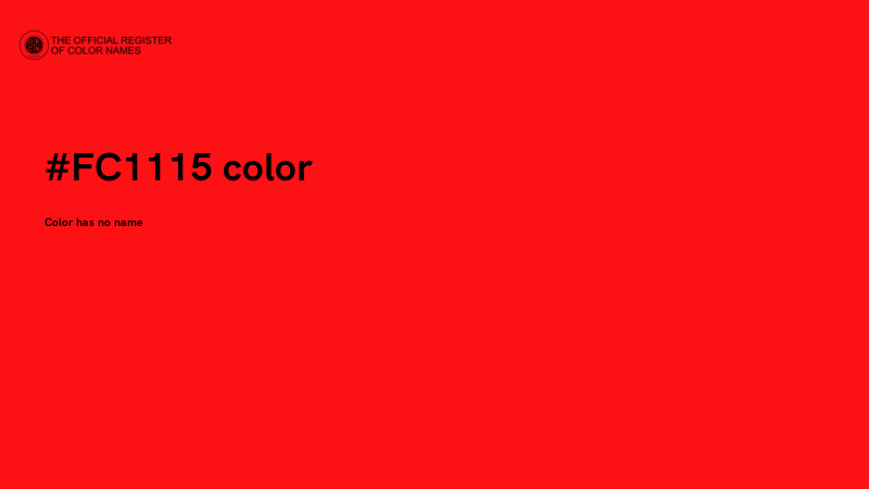 #FC1115 color image