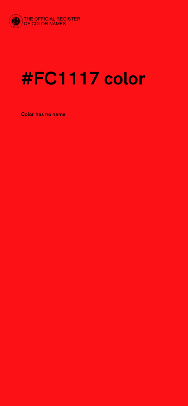#FC1117 color image