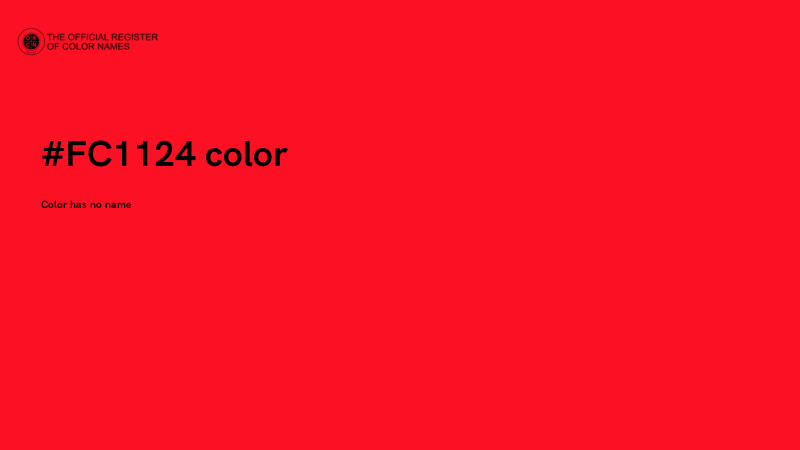 #FC1124 color image
