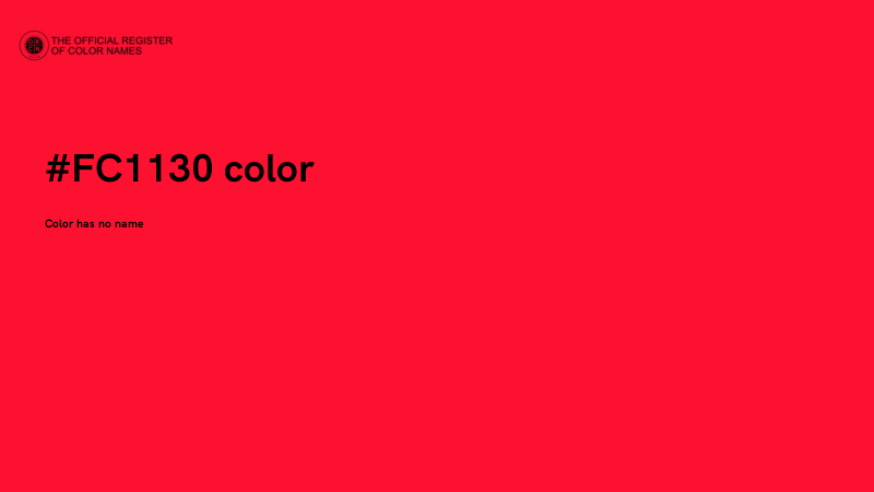 #FC1130 color image