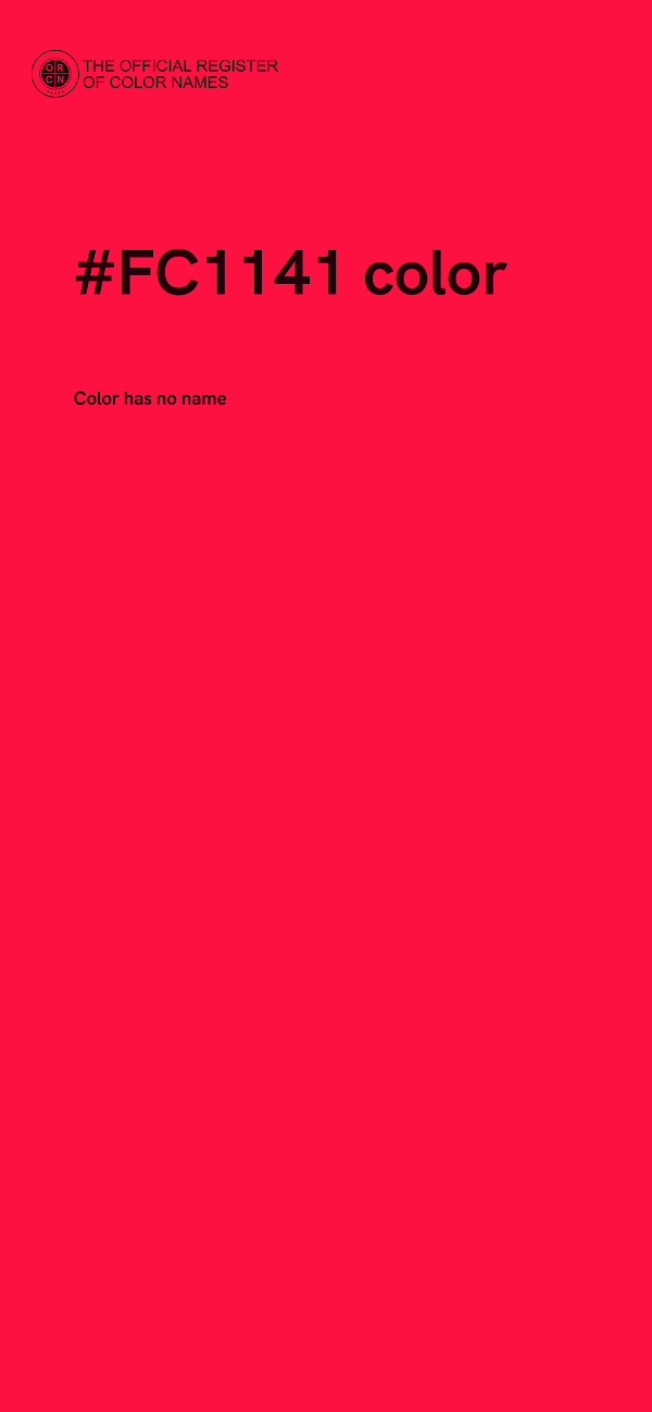 #FC1141 color image