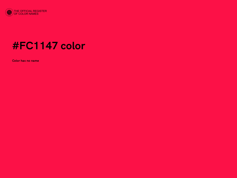 #FC1147 color image