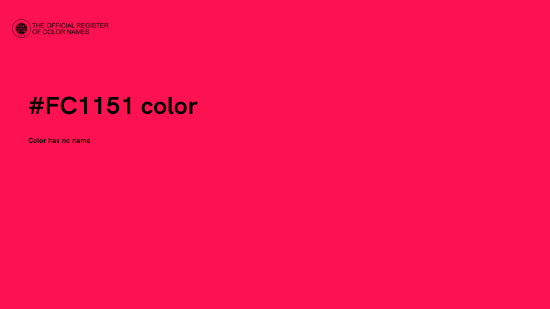 #FC1151 color image